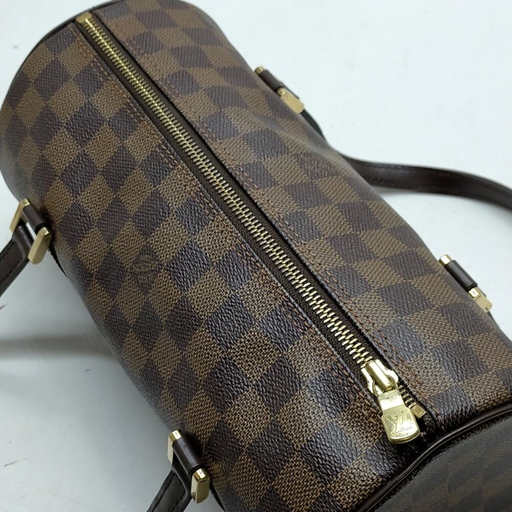 Authentic Louis Vuitton Papillon 26 Damier Ebene Barrel Shoulder Bag - Picture 7 of 16